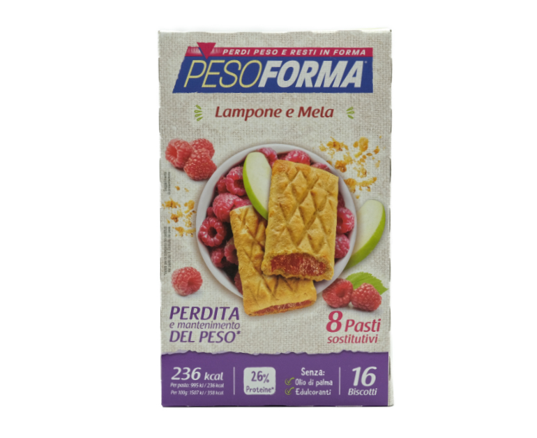 BISCOTTI PESOFORMA LAMPONE/MELA