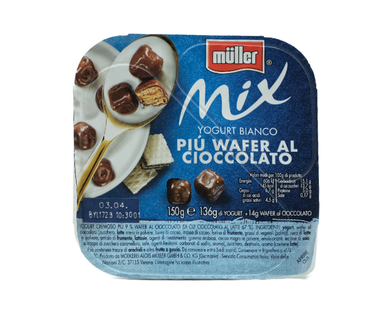 YOG. MULLER MIX BIANCO E WAFER CIOC.