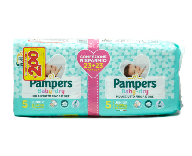 46 PAMPERS BABY DRY JUNIOR