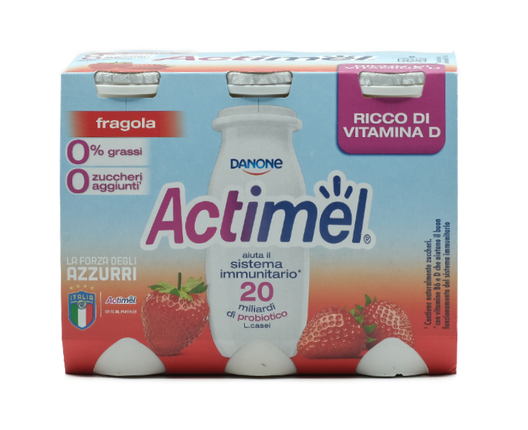 6 ACTIMEL DANONE FRAGOLA 0.1%