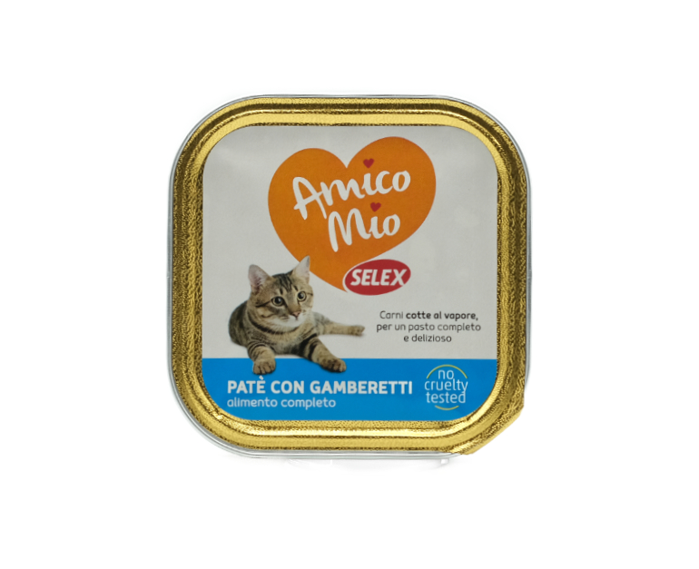 AMICO MIO GATTO PATE' GAMBERETTI