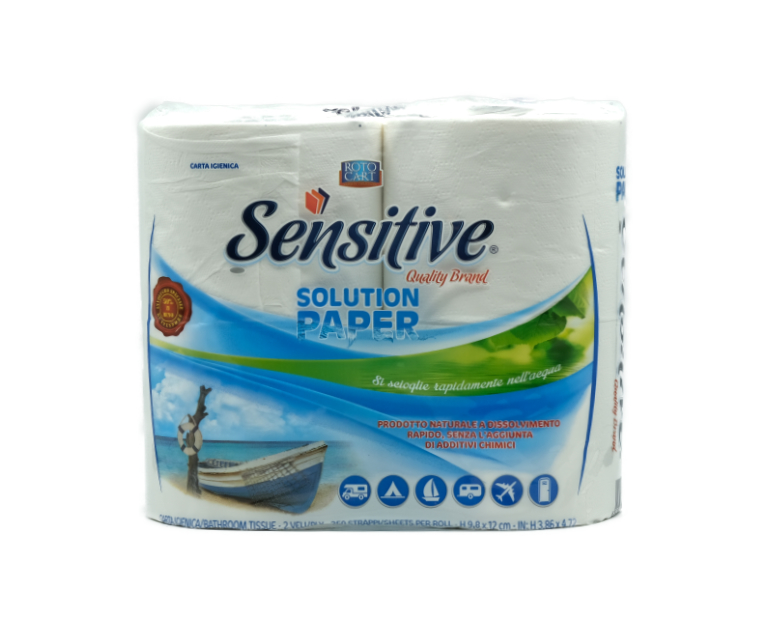 4 ROTOLI CARTA IGIENICA SENSITIVE