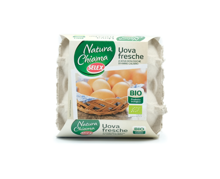 4 uova fresche grandi biologiche - IN'S Mercato Bio - 200 g