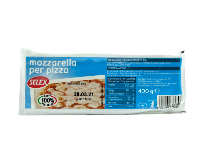 MOZZARELLA PER PIZZA SELEX