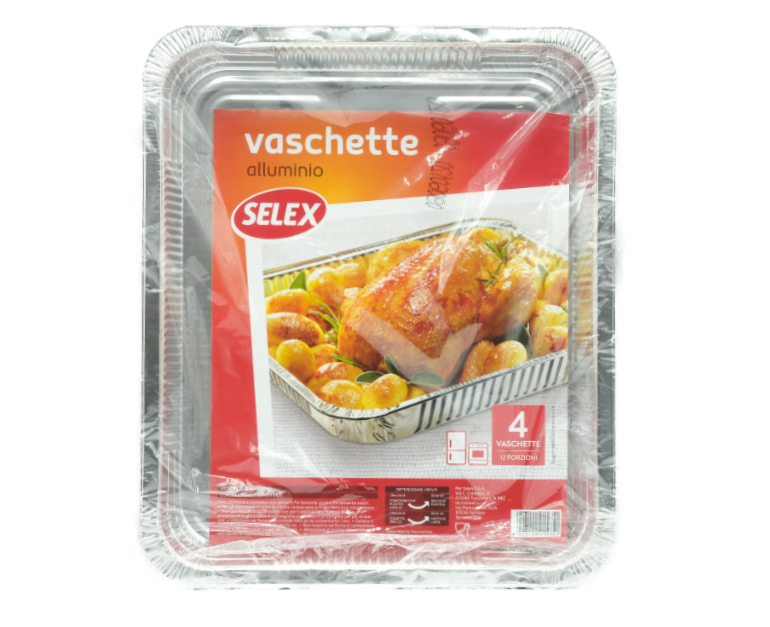 4 VASCHETTE FORNO 12 PORZIONI SELEX