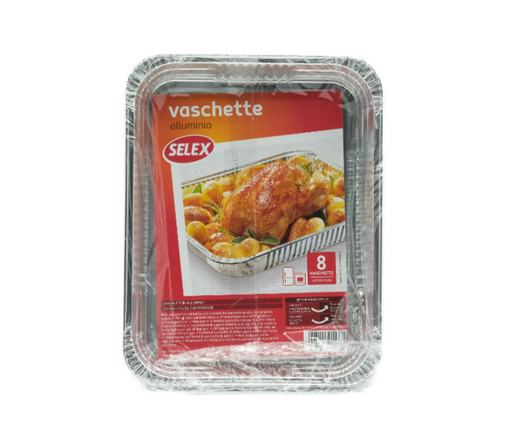 8 VASCHETTE FORNO 4 PORZIONI SELEX