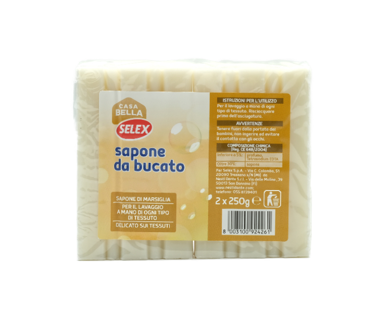 2 SAPONE DA BUCATO MARSIGLIA SELEX