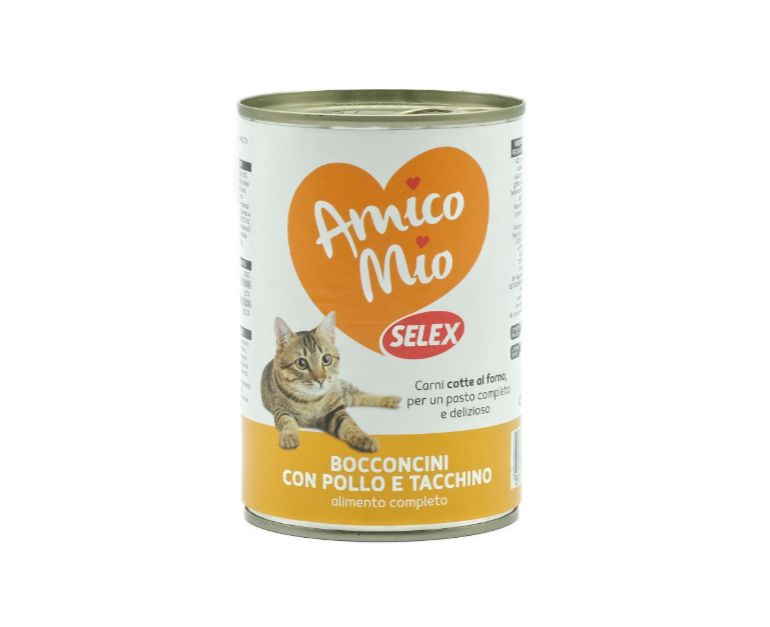 AMICO MIO GATTO POLLO-TACCHINO SELEX