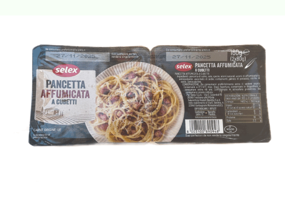 2 PANCETTA AFFUM. CUBETTI SELEX