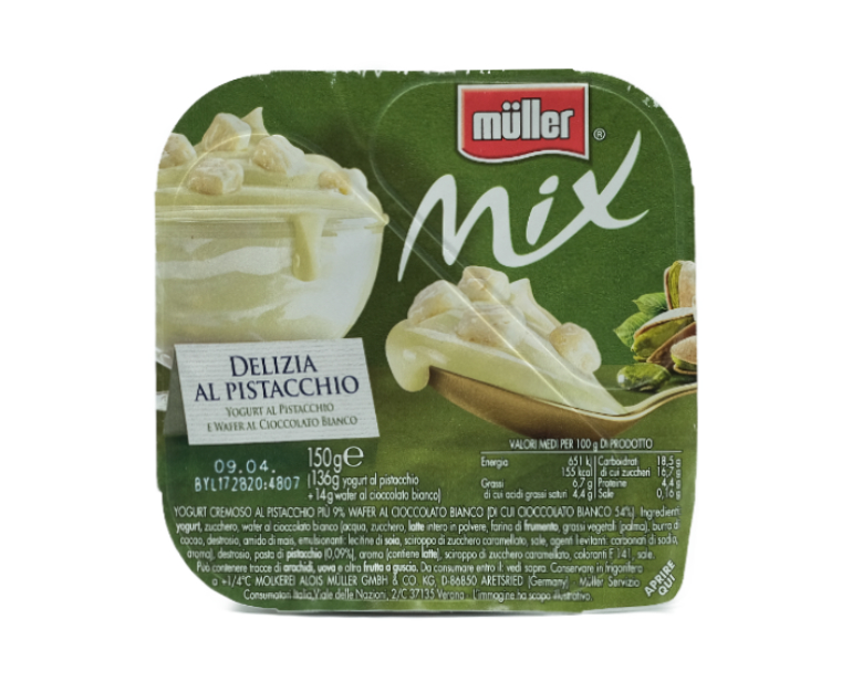 YOG. MULLER MIX PISTACCHIO/WAFER