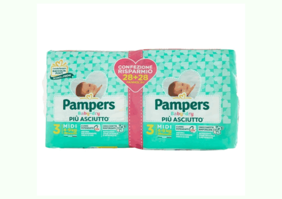 56 PAMPERS BABY DRY MIDI