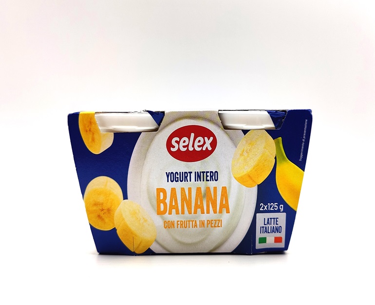 2 YOGURT SELEX INTERO BANANA