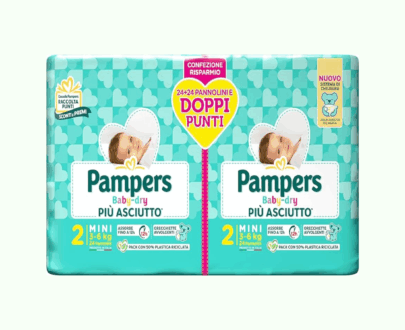 48 PAMPERS BABY DRY  MAXI PACCO DOPPIO