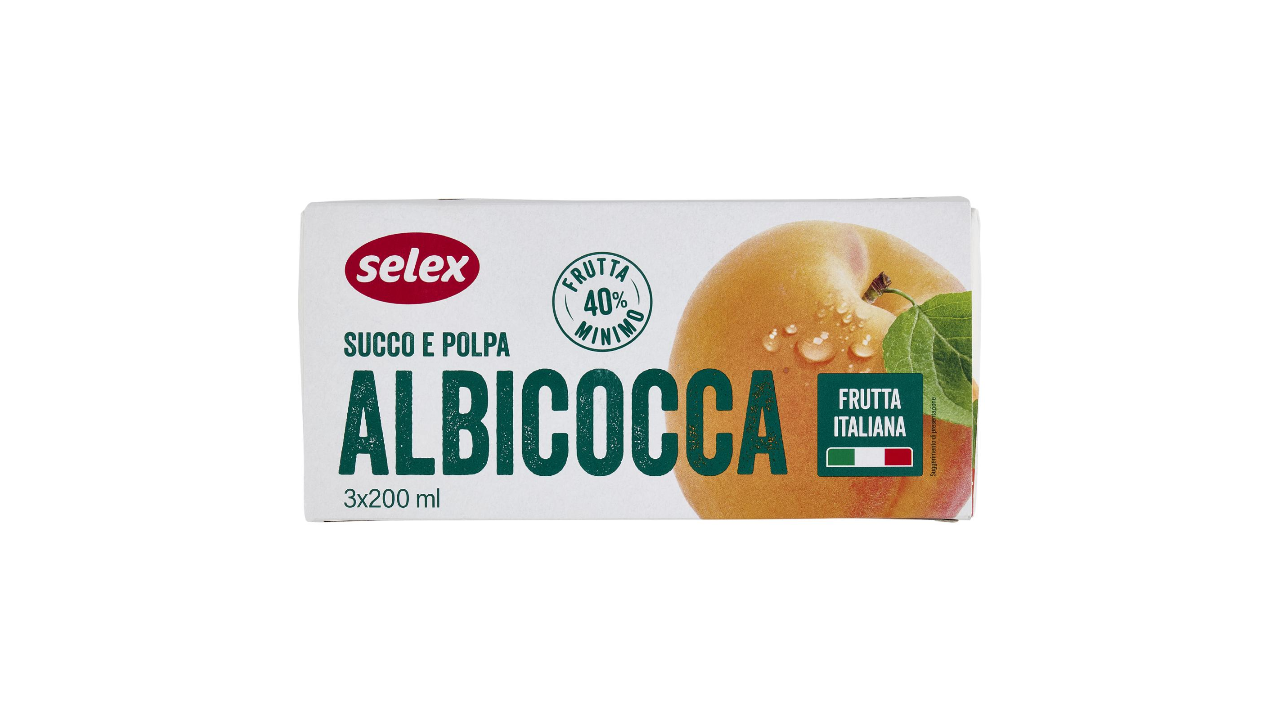 3 SUCCHI ALBICOCCA SELEX