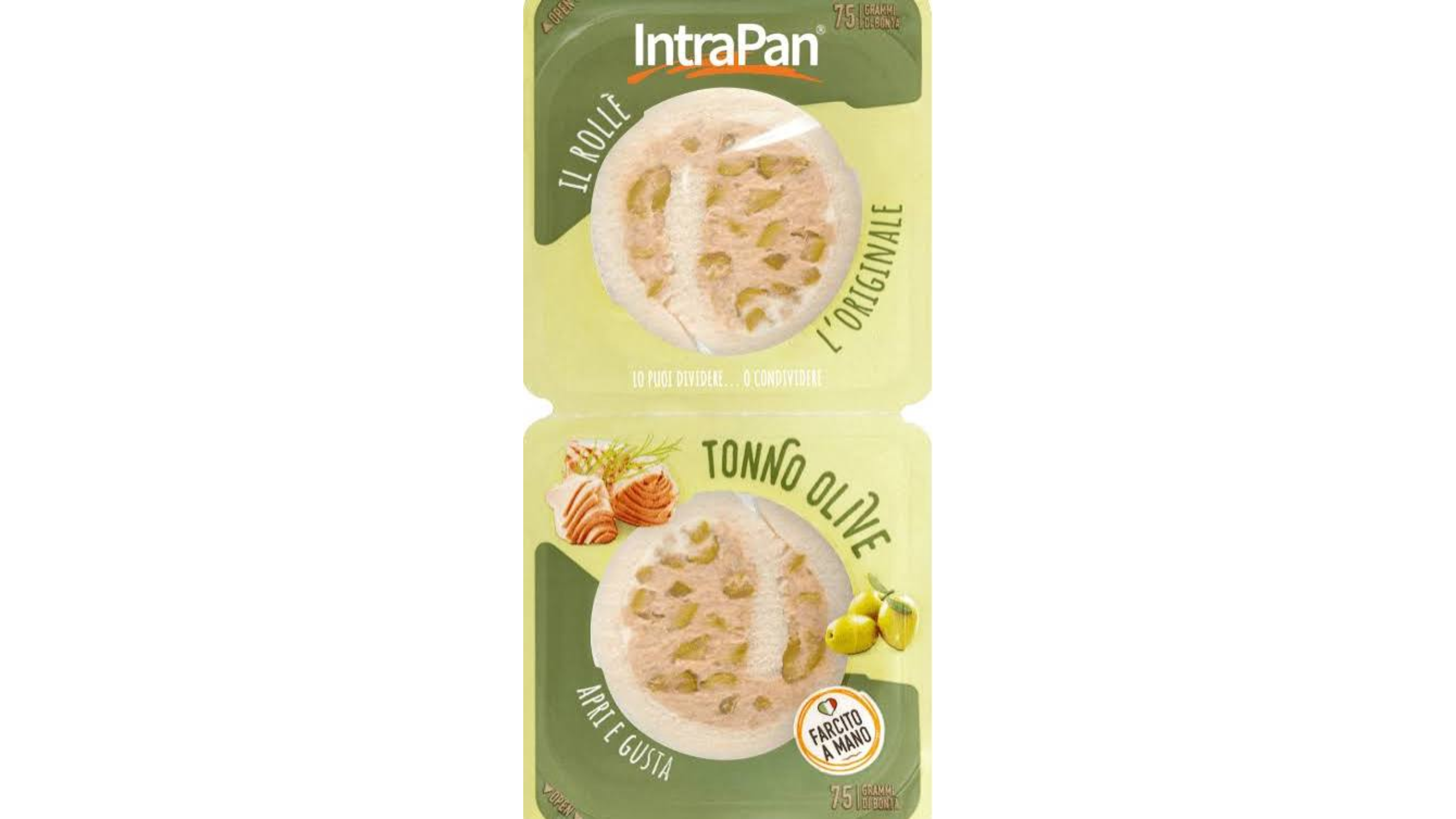 2 TRAMEZZINI ROLLE' INTRAPAN TONNO/OL.