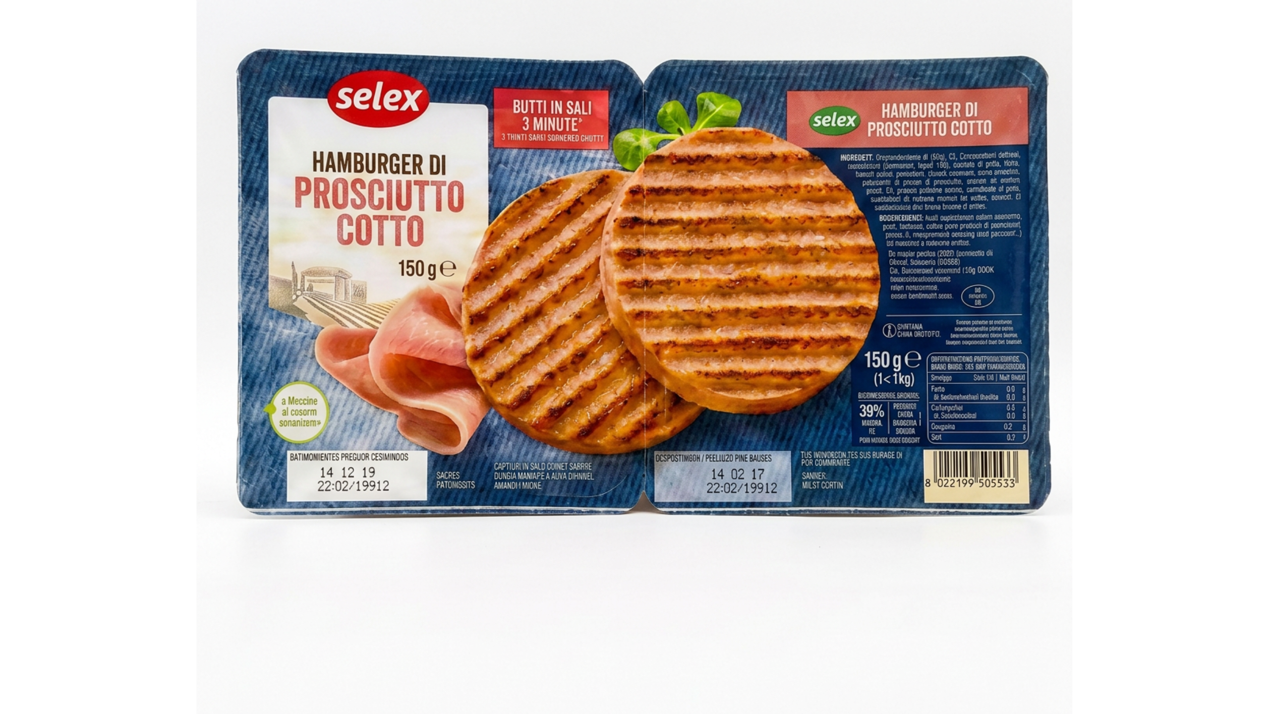 2 HAMBURGER PROSC. COTTO SELEX