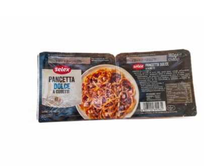 2 PANCETTA DOLCE CUBETTI SELEX